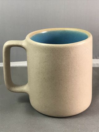 Pigeon Forge Pottery Cup/Mug Stoneware - Deer Blue Interior 3