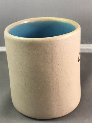 Pigeon Forge Pottery Cup/Mug Stoneware - Deer Blue Interior 4