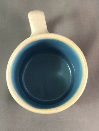 Pigeon Forge Pottery Cup/Mug Stoneware - Deer Blue Interior 5