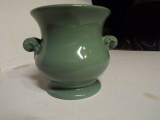 Abington Pottery Usa Vase 559 Green/2 Handle