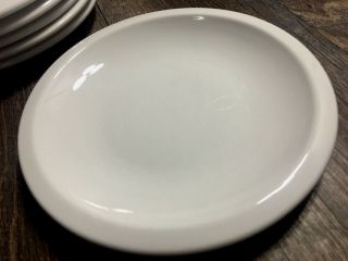 1 Culinary Arts CAFEWARE WHITE Salad Plate w/Rim 7 3/4 
