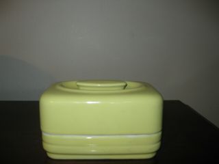 Westinghouse Refrigerator Container Butter Dish Yellow Made By Hall China Co.