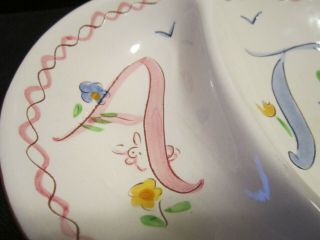 Vintage Stangl ABC Kiddieware Divided Childs Dish - 2
