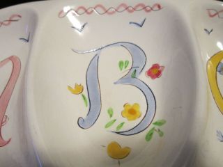 Vintage Stangl ABC Kiddieware Divided Childs Dish - 3