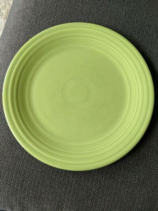 Vintage Fiestaware Light Green 9 1/2 " Lunch Plate