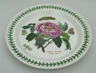 Portmeirion Botanic Garden - Shrubby Peony - 10 1/2 " Dinner Plate - 1972 Mark