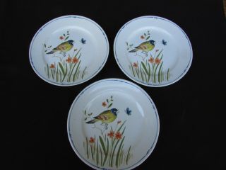 Vintage Fitz & Floyd Oiseau Bird (3) Salad Plate 7 5/8