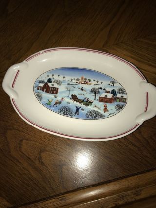 Villeroy & Boch 1748 Luxembourg Naif Christmas Porcelain Candy Dish