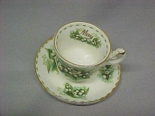 Bone China Royal Albert Flower Of The Month Miniature Cup And Saucerl - May Ec C