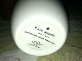 Kate Spade York by Lenox Rutherford Circle Turquoise Mug 14 Ounce Porcelain 4