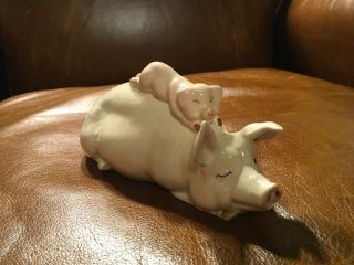 Beswick The Well Deserved Nap Mother Pig & Piglet Vintage Beswick England