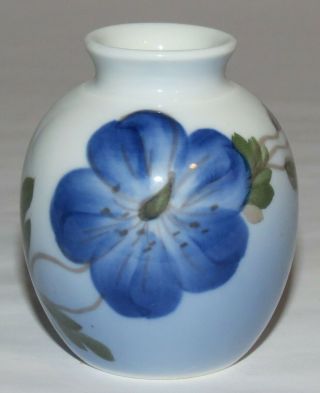 Vintage Royal Copenhagen Denmark Miniature Porcelain Floral Bud Vase