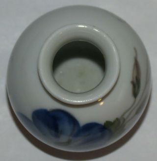 Vintage Royal Copenhagen Denmark Miniature Porcelain Floral Bud Vase 3