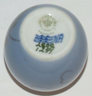 Vintage Royal Copenhagen Denmark Miniature Porcelain Floral Bud Vase 4