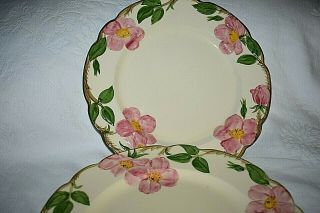 Vintage Franciscan Desert Rose Dinner Plates Set of 5 California USA 10 1/2 