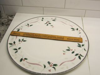Christopher Stuart China Holiday Splendor Xmas 13 1/4 " Serving Plate Platter