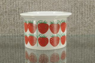 Rare Arabia Pomona Jam/jelly Jar W.  Lid Strawberry 1969 2.  5 " H X 4 " W Finland