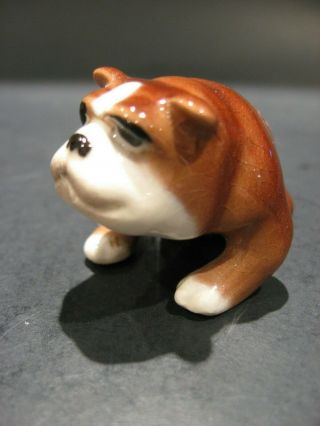 Vintage Hagen Renaker Bulldog Dog Figurine California Art Pottery 3