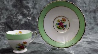 Vintage Collectible Small Rosina Teacup And Saucer Made In England