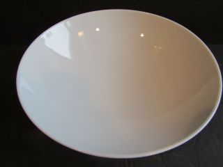 Rosenthal Thomas Loft Pasta Bowl White Porcelain White Stripe Germany 8 1/4 "