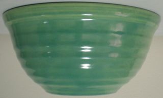 Vintage 1930s Bauer Pottery 12 Ringware Mixing Bowl Turquoise Green