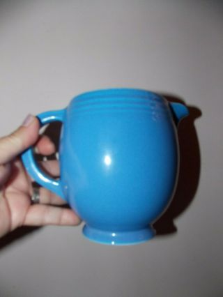 Vintage Ceramic Blue Hall Pitcher Made In Usa