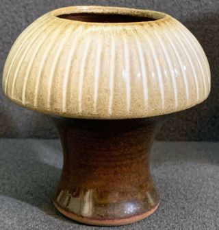 Robert Maxwell Studio Pottery Mushroom Vases (2) Mid Century Modern California 2