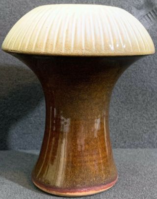 Robert Maxwell Studio Pottery Mushroom Vases (2) Mid Century Modern California 3