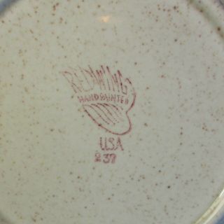 Red Wing BOB WHITE Bread Plate 1 USA Tan with Blue Brown Birds 3