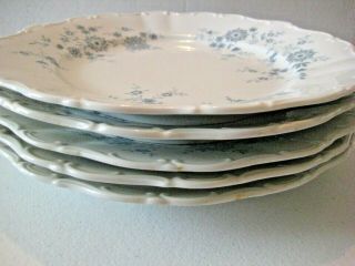 Vintage Seltman Weiden China - W.  Germany - Christina Bavarian Blue - 5 Dinner Plates