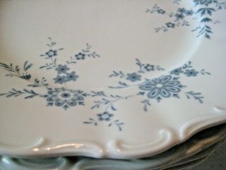 Vintage Seltman Weiden China - W.  Germany - Christina Bavarian Blue - 5 dinner plates 4