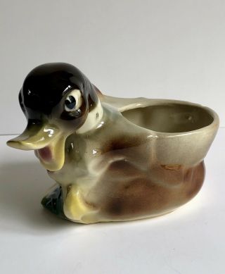 Vintage Shawnee Pottery Mallard Duck Ceramic Planter Vase USA Art Pottery 3