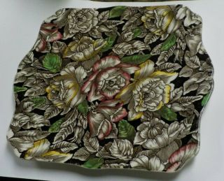 Myott & Son Co.  England Bermuda Pattern Cake Plate 11 1/2 " X 10 1/2 " / Floral