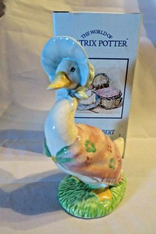 Vintage Royal Albert Beatrix Potter Porcelain Figure " Jemima Puddleduck " 1989