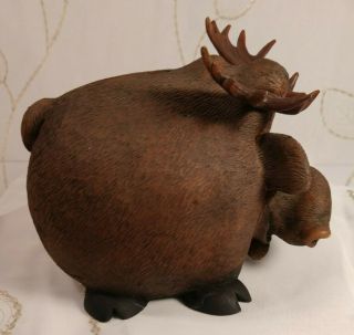 Collectible Brown Moose Piggy Bank (Hard Plastic) 4