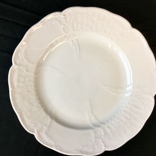 Kpm Berlin Art Nouveau Antique White Porcelain Dishes 10” Dinner Plate 5