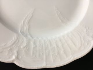 KPM Berlin Art Nouveau Antique white porcelain Dishes 10” dinner plate 8 4