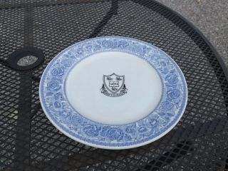 Vintage Grove City College Pa Restaurant Dining Hall Motto Plate Mayer China