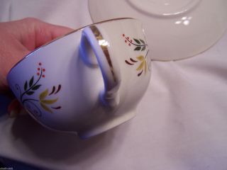 Vintage AMERICAN PROVINCIAL CUP & SAUCER Homer Laughlin FARMER WIFE Amish 4