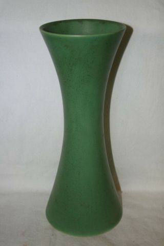 Vintage Royal Haeger Vase Art Deco Mid Century Matte Finish Green