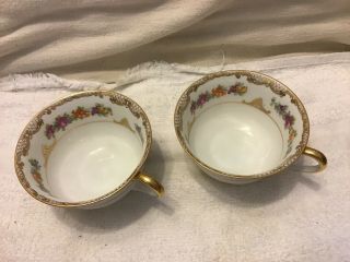 Royal Bayreuth Floral Teacups (2)