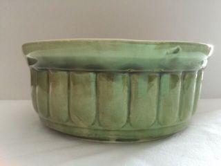 Judy Of California Pottery Green Drip Glaze Round 8 " Bowl / Planter D17 - Usa