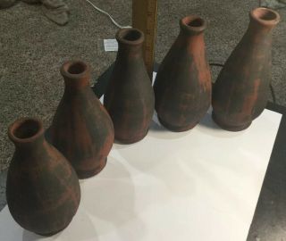 Set Of 5 Ceramic Vases Student Art Fort Hays State University