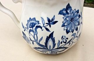 Vintage Harmony House Ceramic Blue Bonnet Blue Onion Pitcher Creamer 3 1/2 