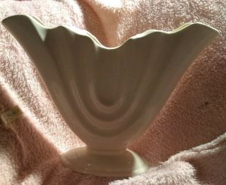 Royal Haeger Vase Large Mid Century Modern - Cream 12 " Hi X 14.  5 " W