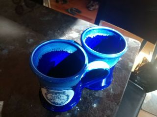 Williamsburg Virginia Cobalt Blue Stoneware Coffee Mugs 5