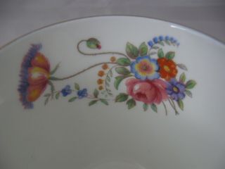 Vintage Aynsley Cup & Saucer Cobalt Blue Hand Painted Floral English Bone China 4