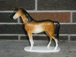 Vintage Royal Dux Porcelain Horse Figurine Bohemia
