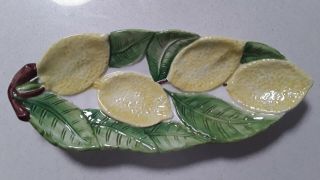 Vintage Bassano Ceramic Lemon Dish - Made In Italy