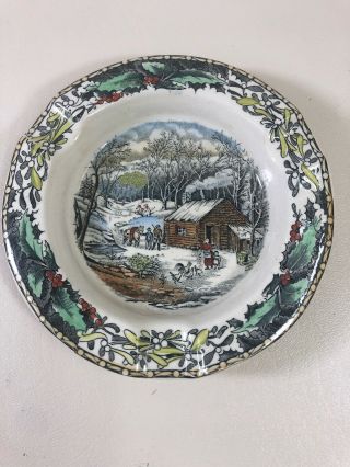Vintage Adams 5 " Ashtray - England “a Home In The Wilderness”